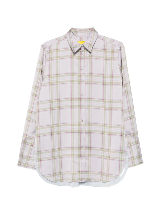 tartan-pattern shirt