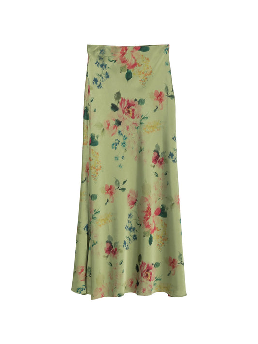 floral-print maxi skirt
