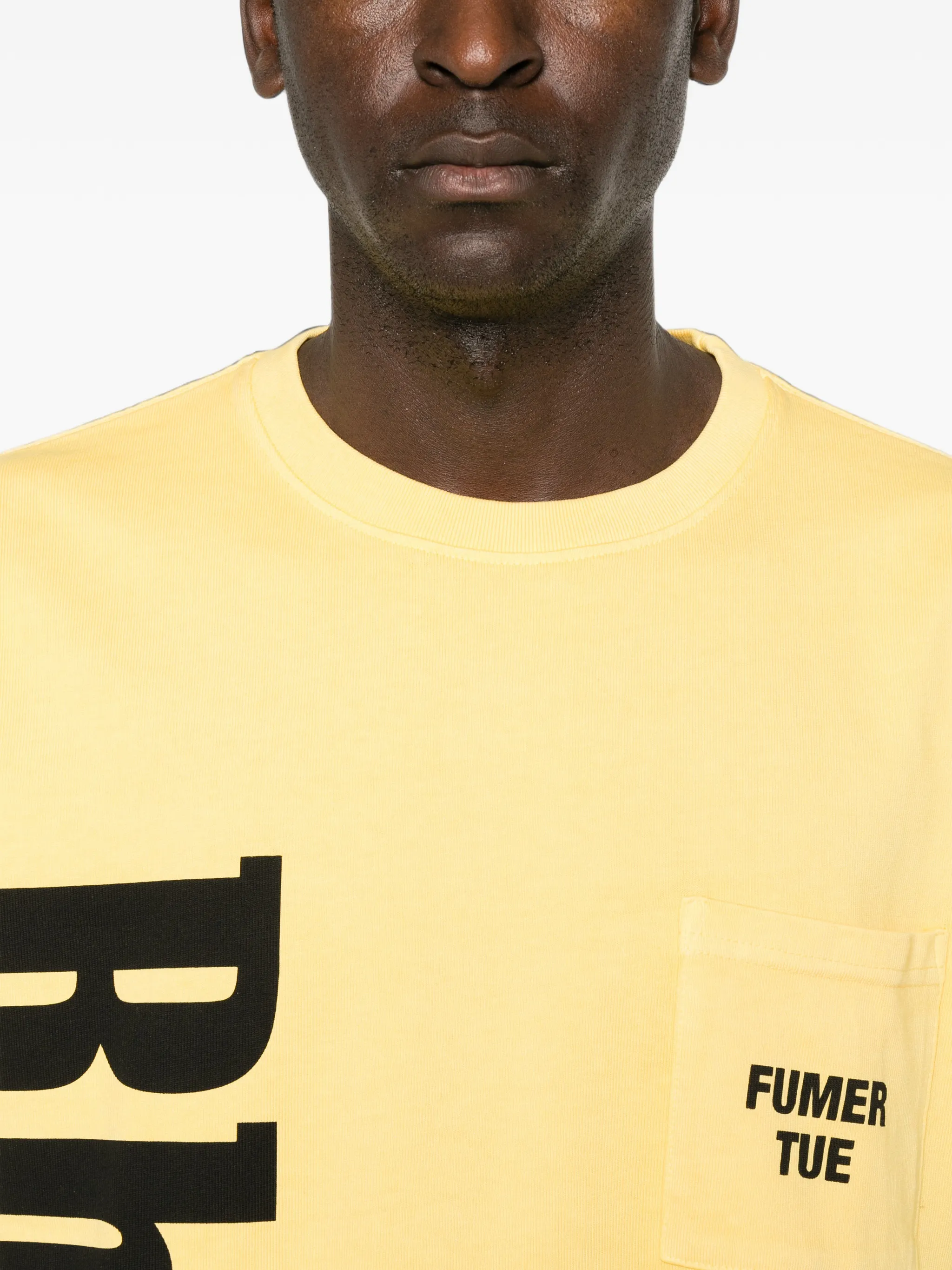 logo-print pocket T-shirt