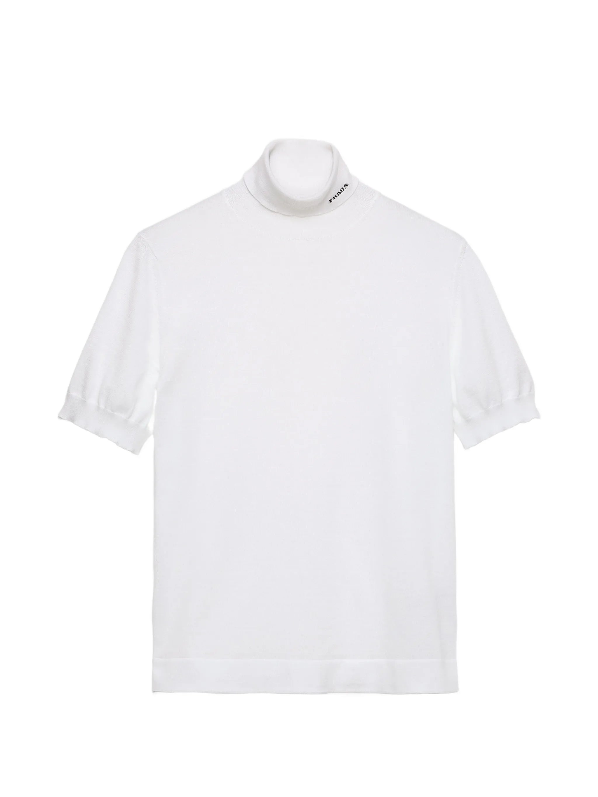 short-sleeve turtleneck sweater