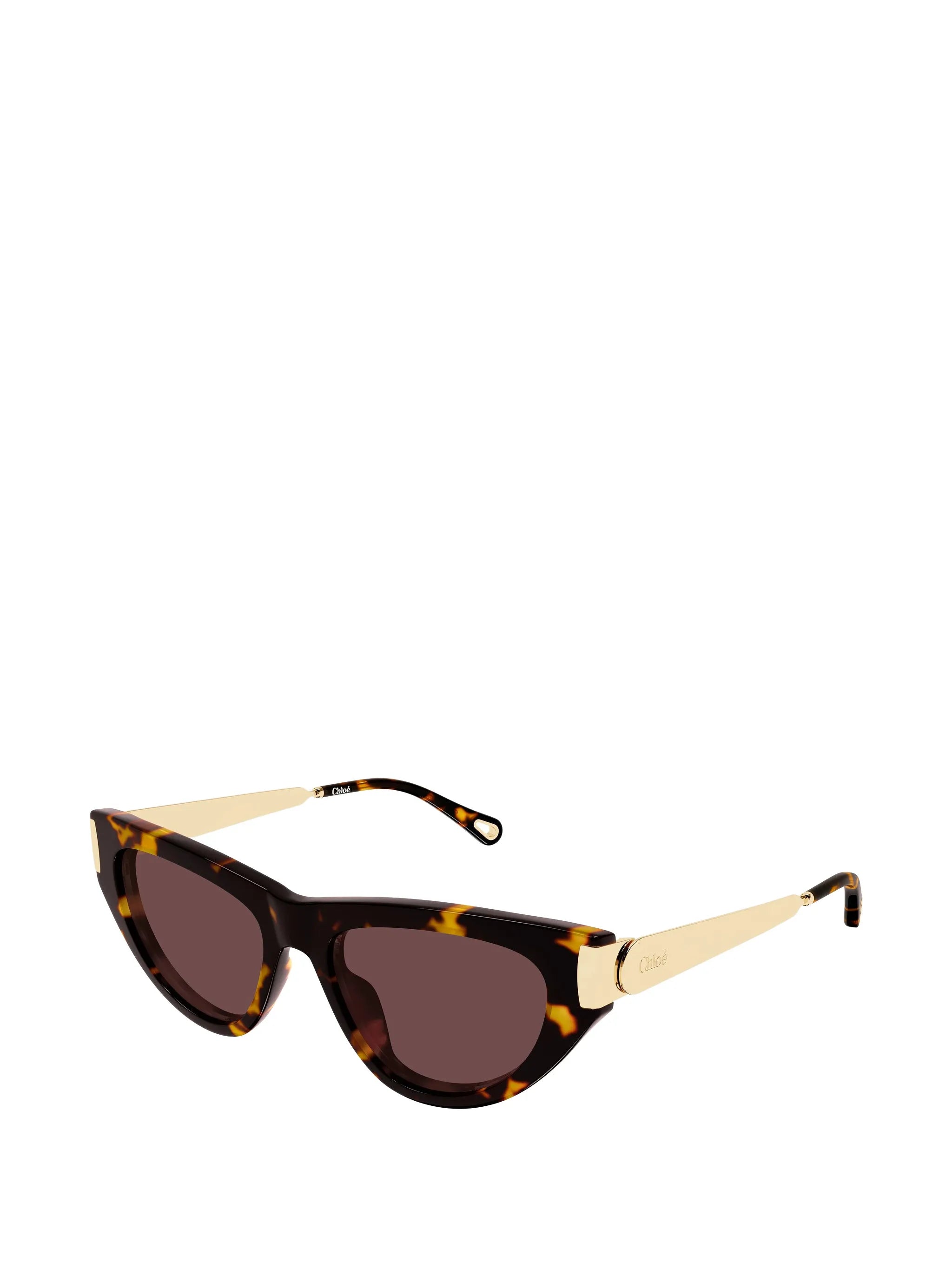 cat-eye tortoiseshell-effect sunglasses