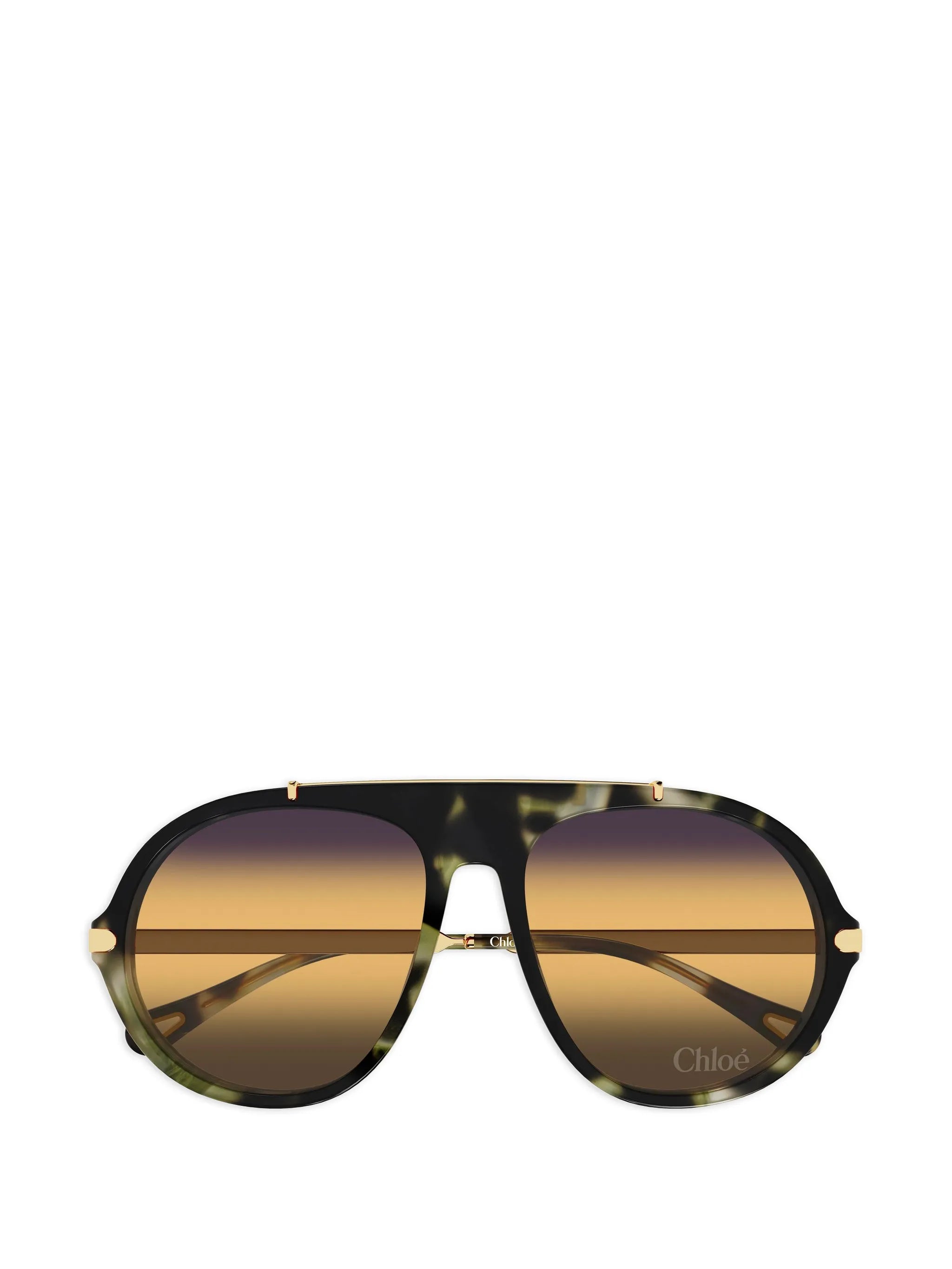 tortoiseshell-effect sunglasses