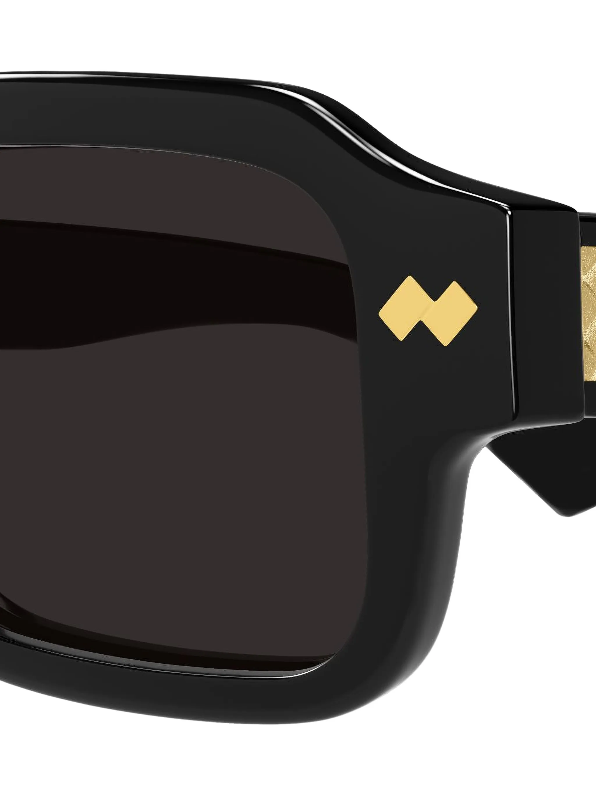 Intrecciato rectangular-frame sunglasses