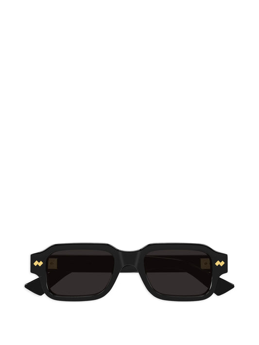 Intrecciato rectangular-frame sunglasses