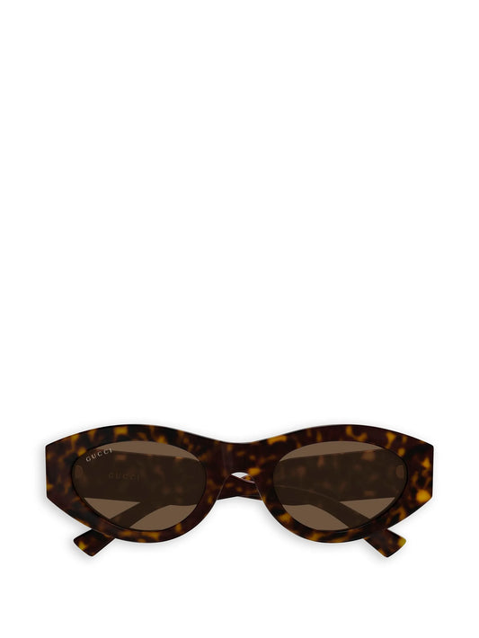 oval logo-detail sunglasses