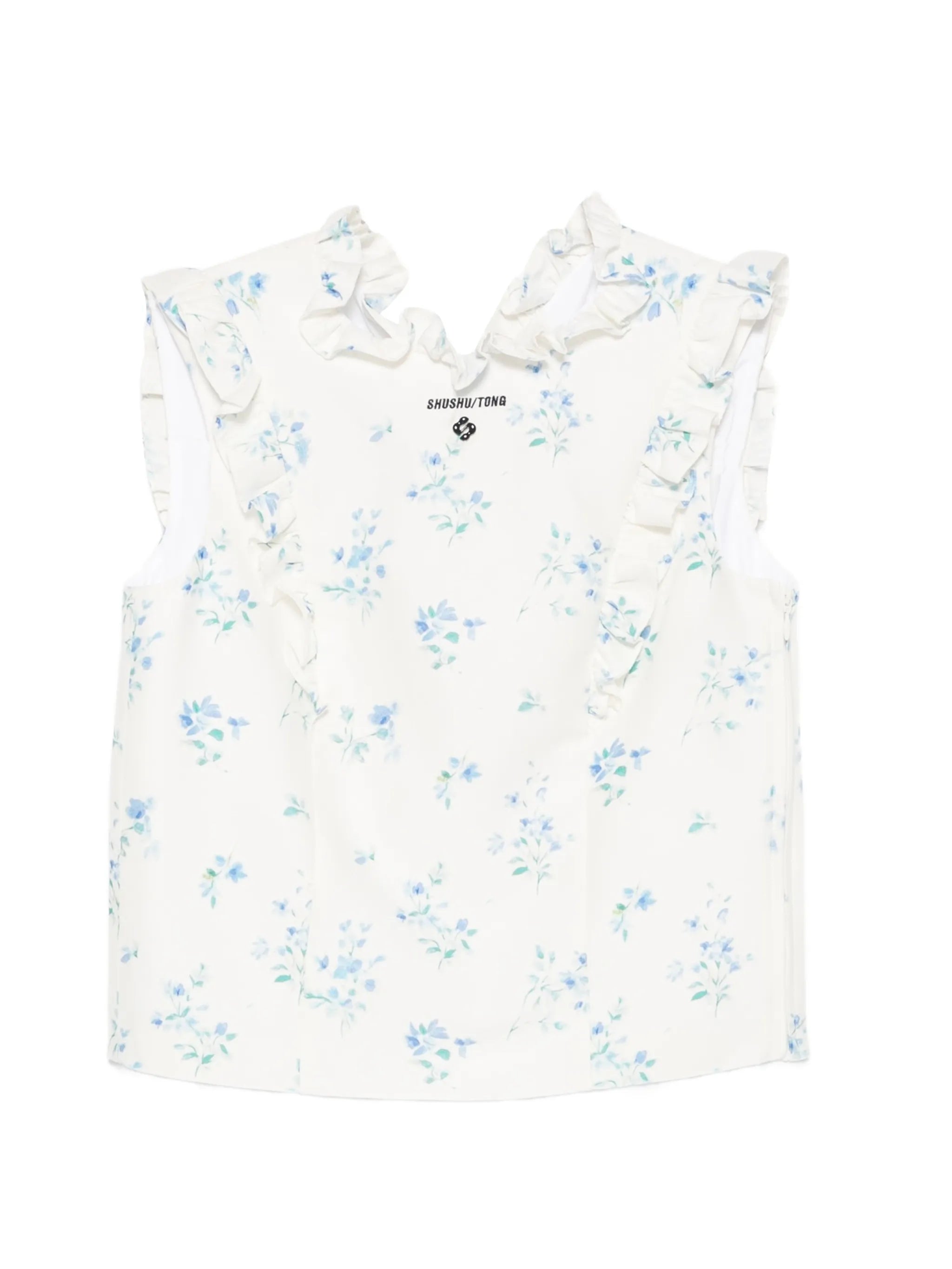 floral-print top