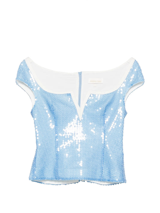sequin-embellishment top