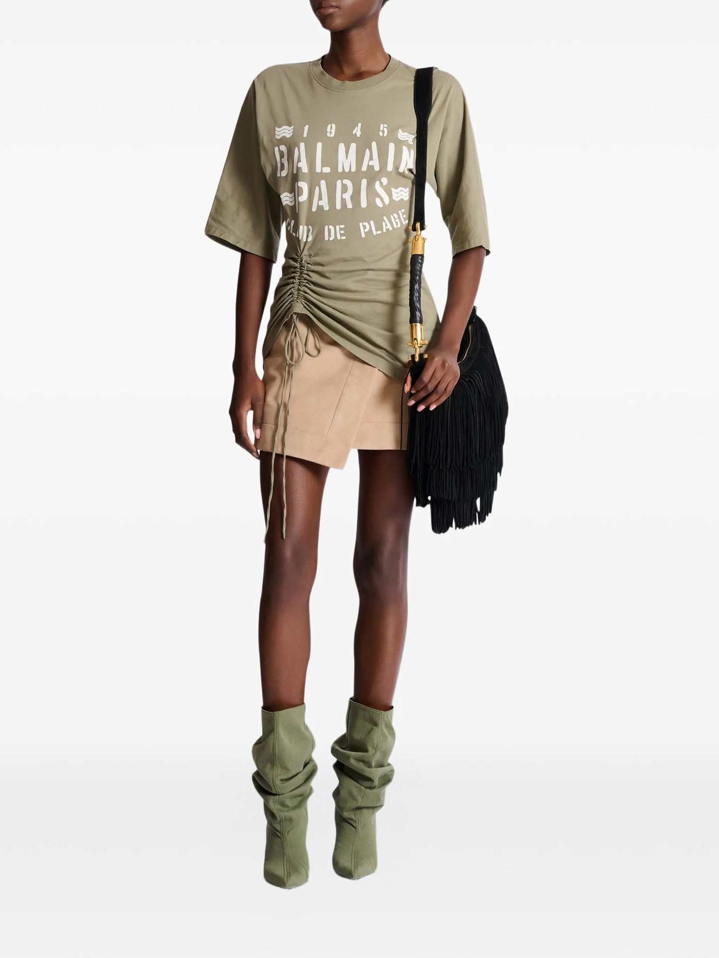 drawstring-detail T-shirt