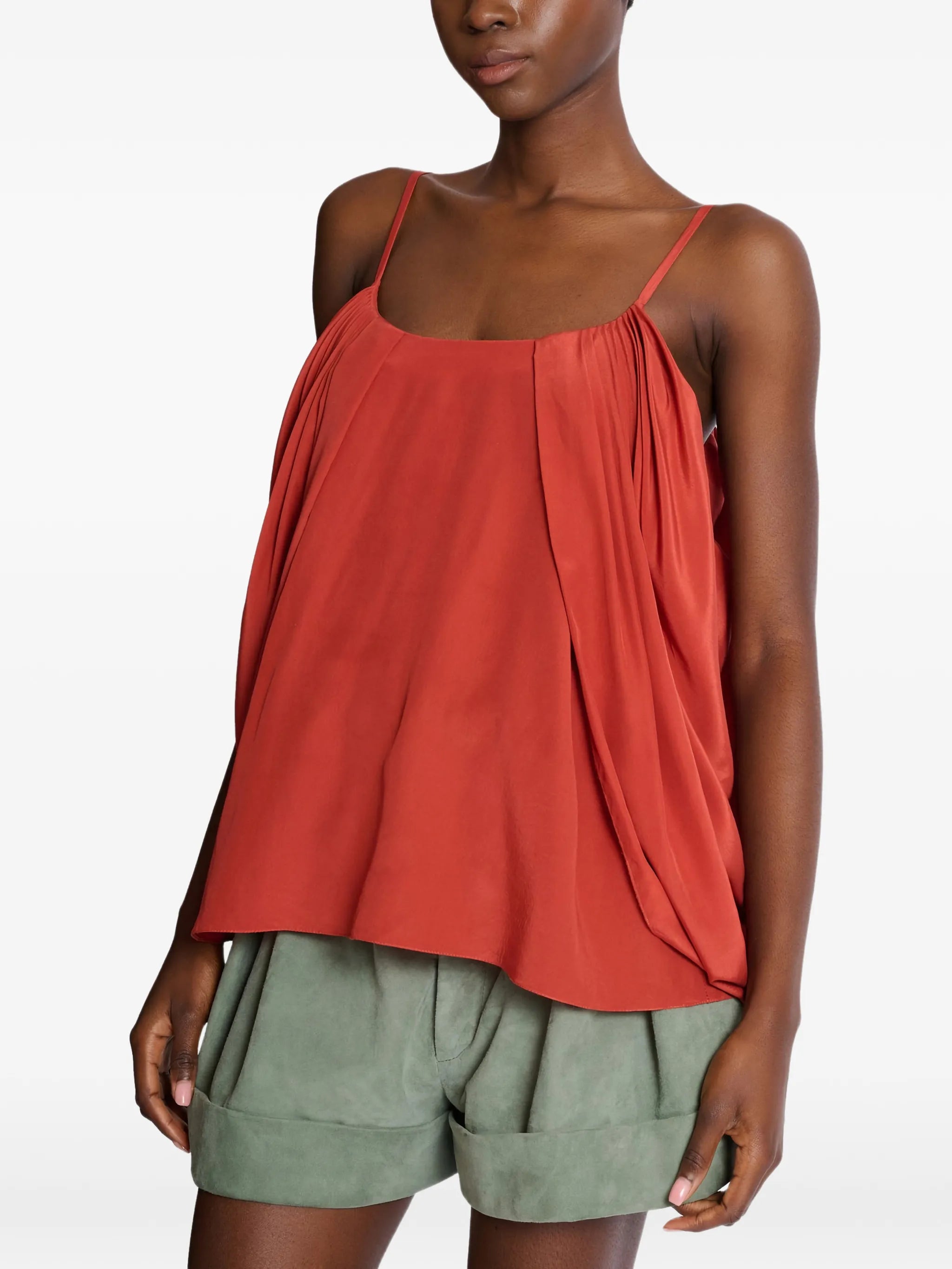 draped blouse