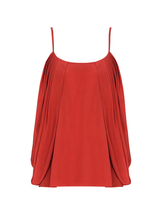 draped blouse