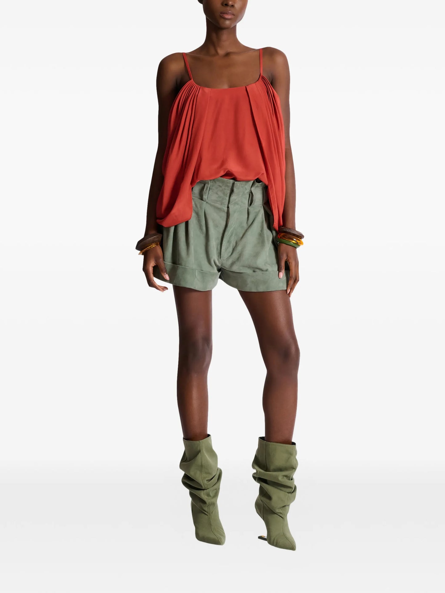 draped blouse
