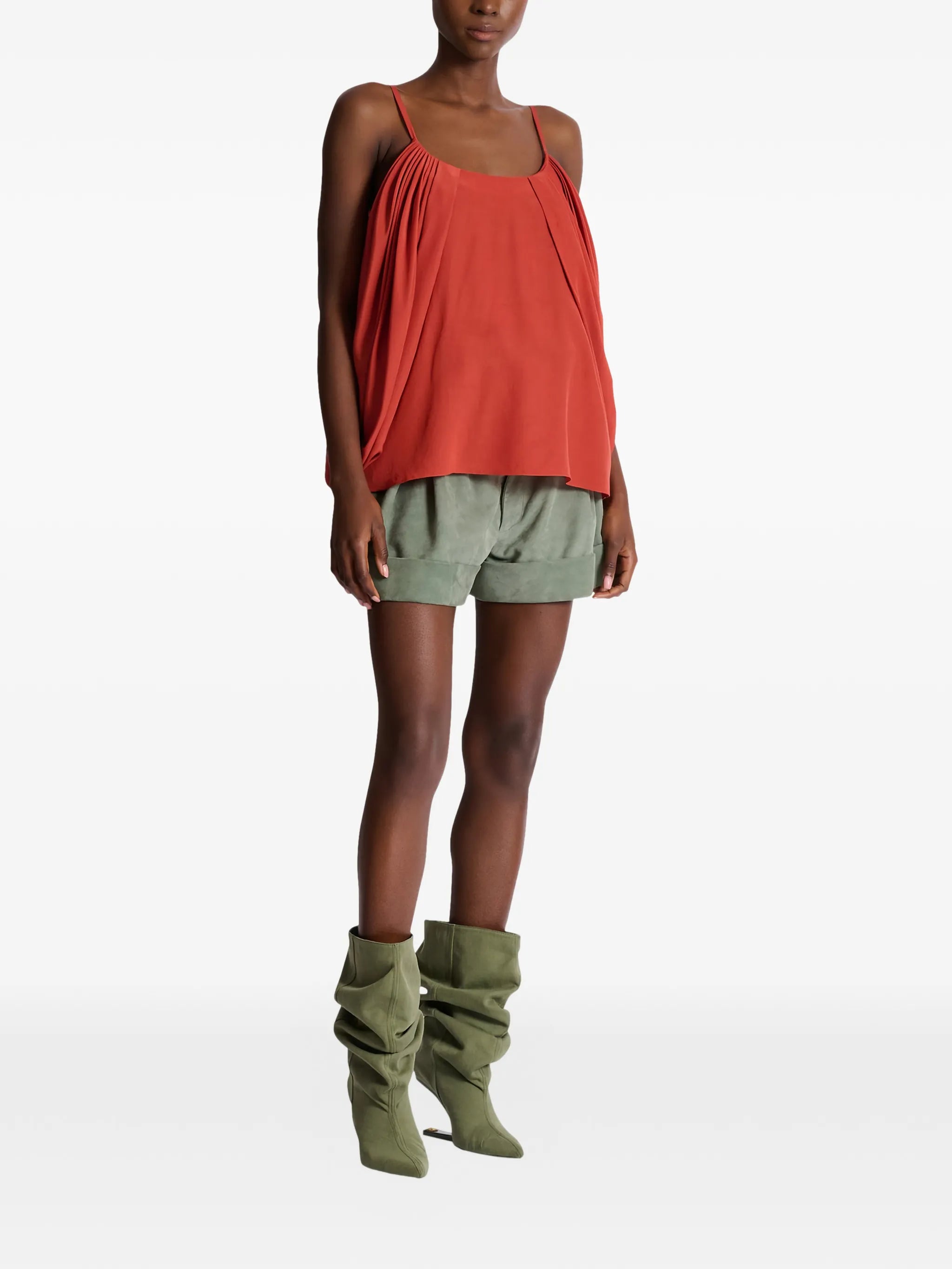draped blouse