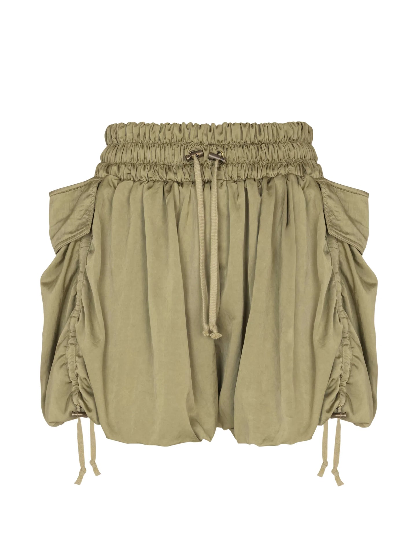 drawstring-fastening cargo shorts