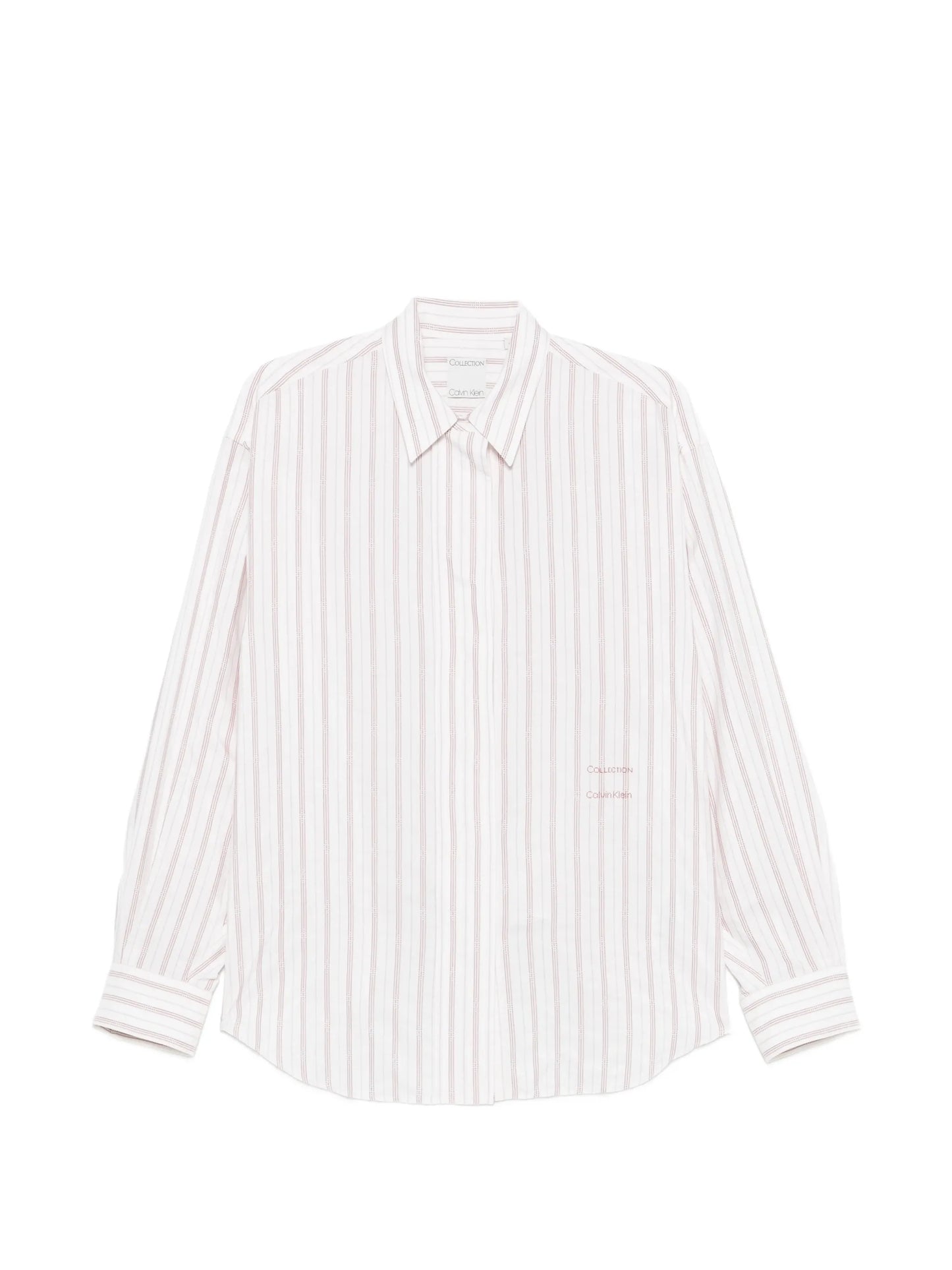 Amari vertical-stripe shirt