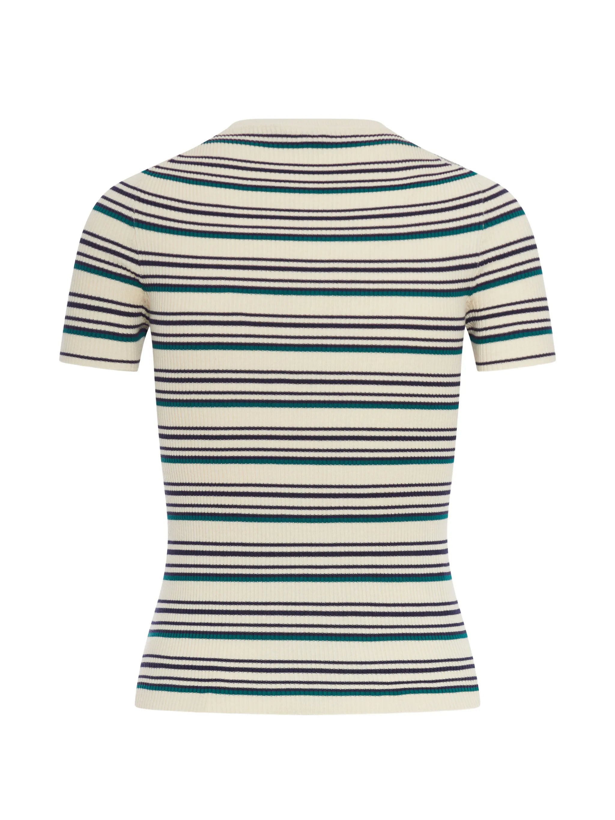 striped cotton polo jumper