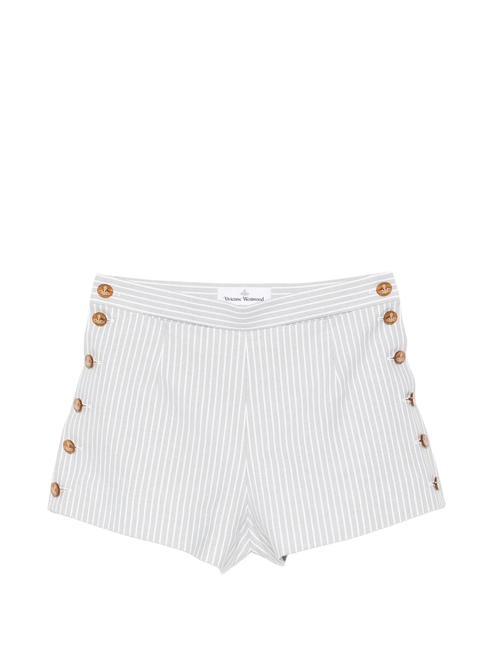 Elle stripe-print shorts
