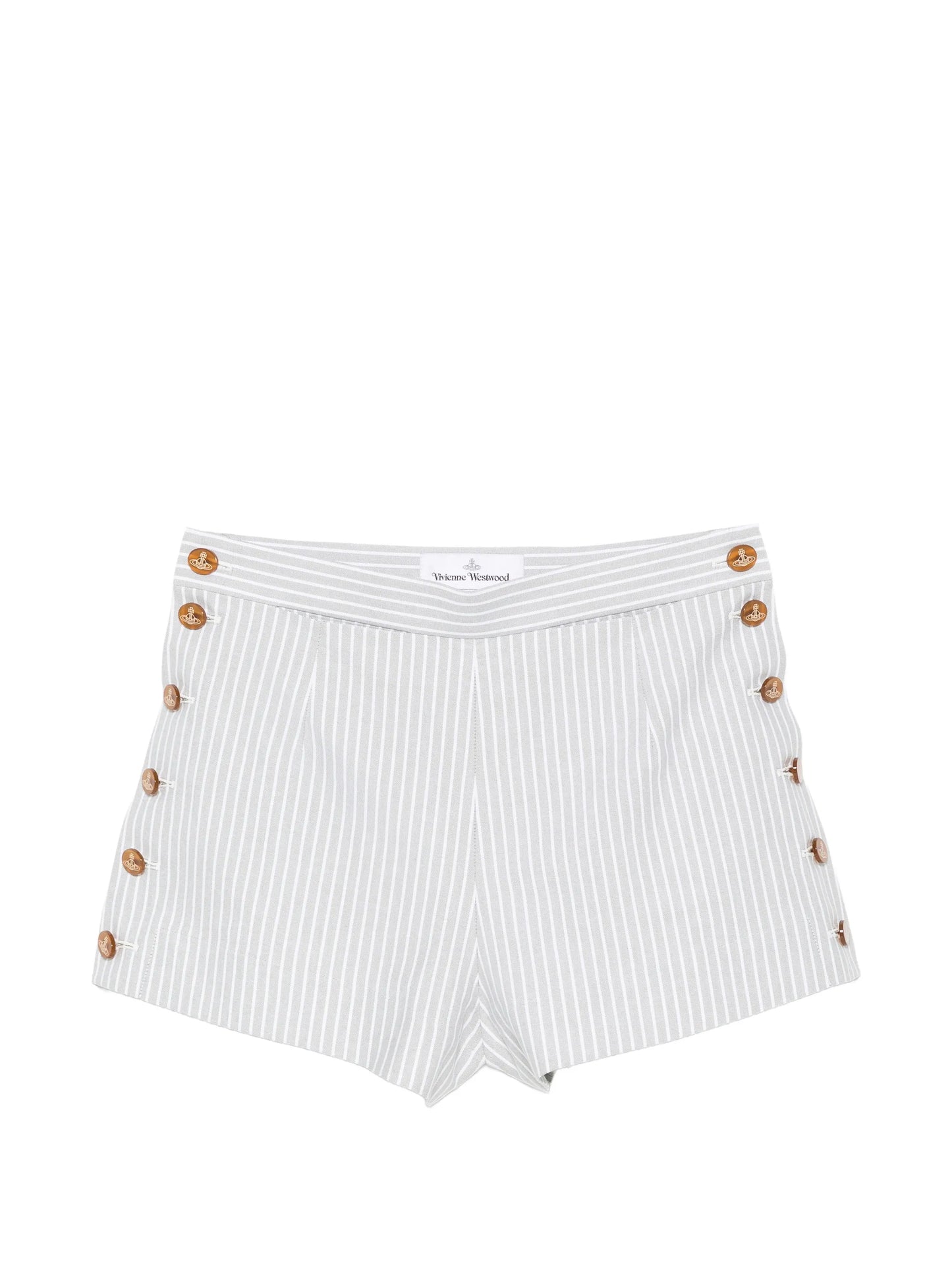 Elle stripe-print shorts