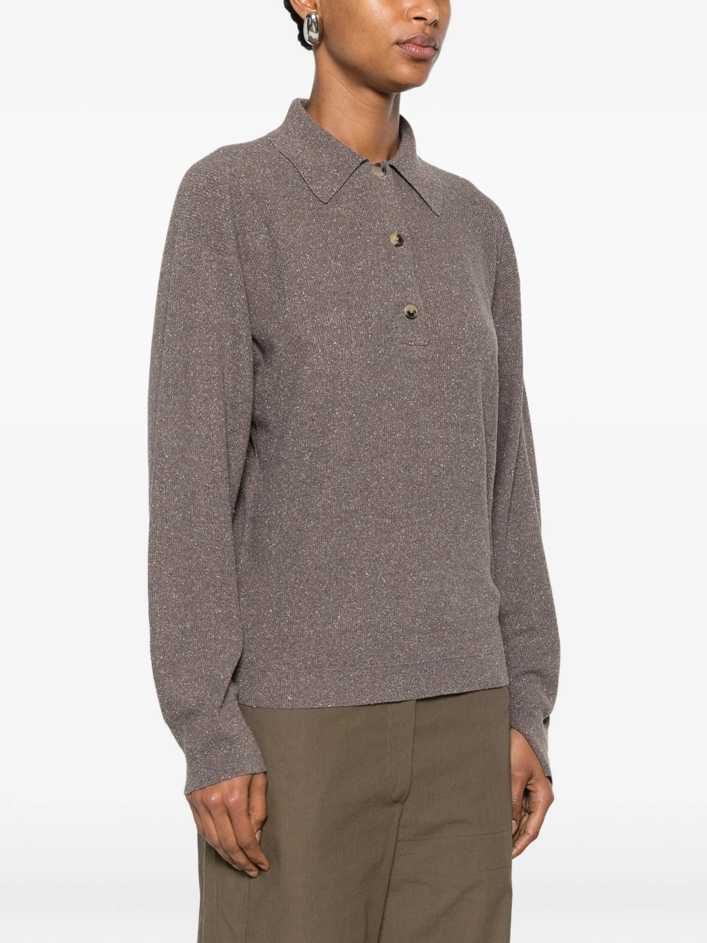 Helga long-sleeve polo top