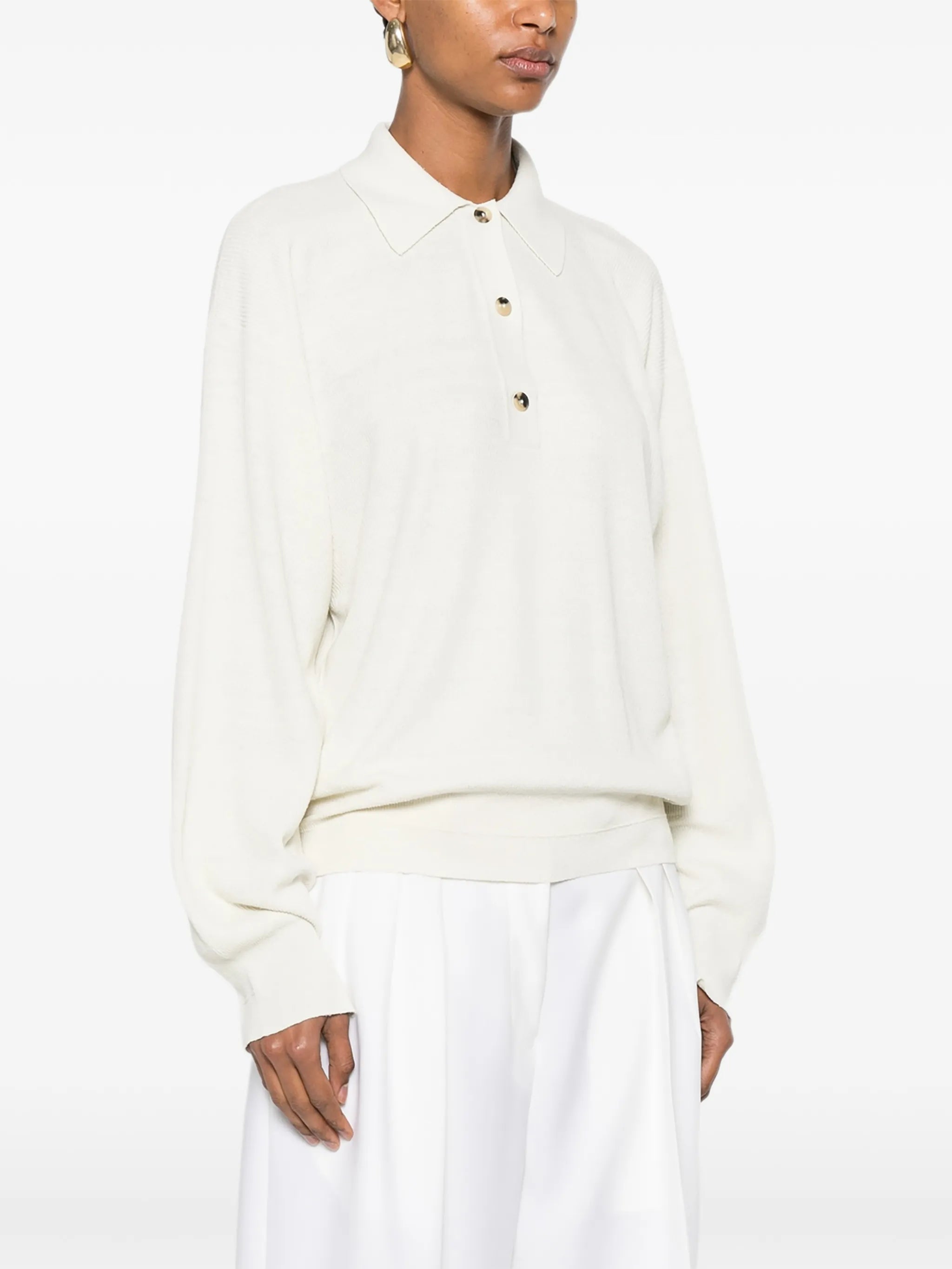 Helga long-sleeve polo top