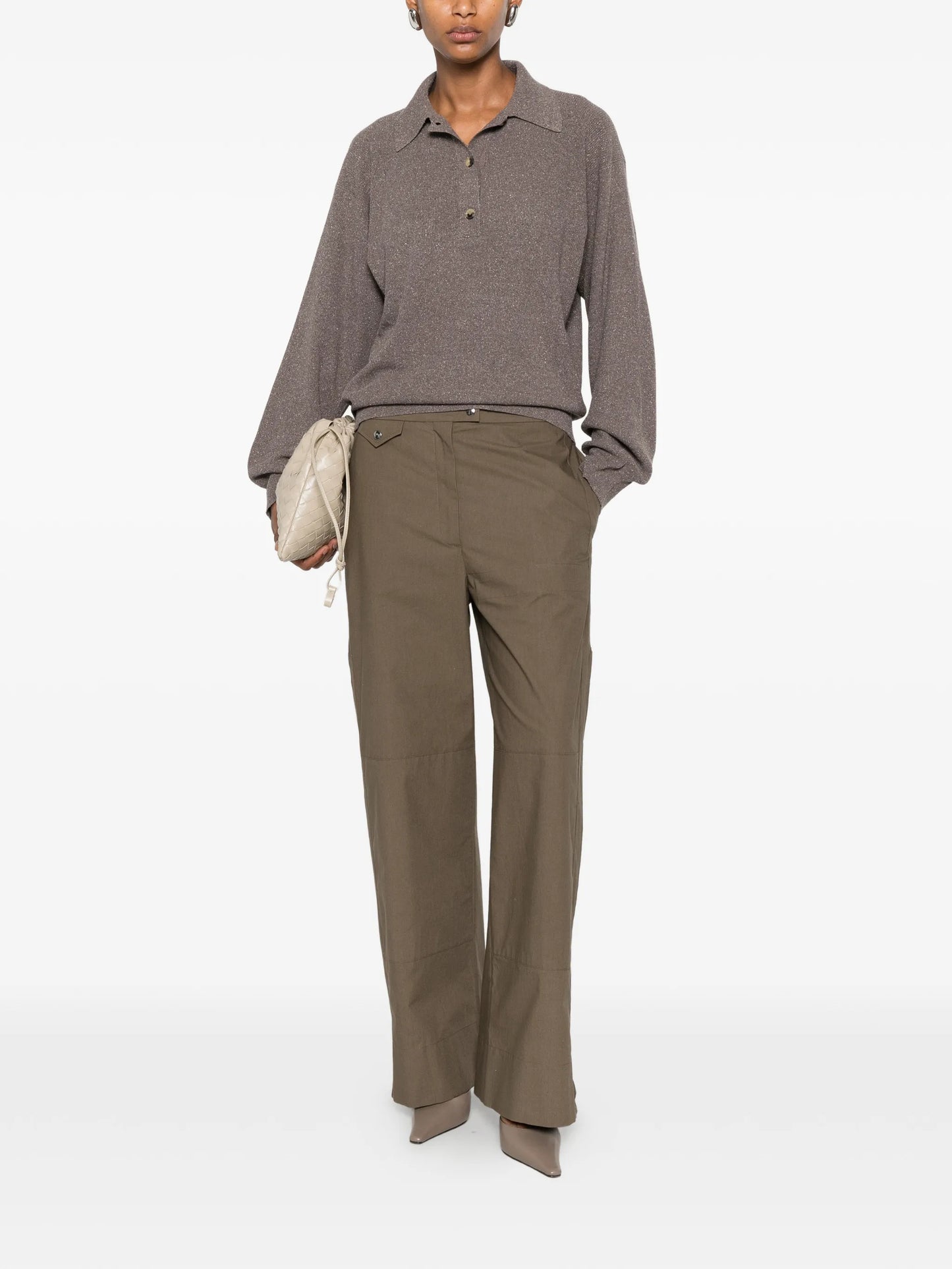 Gemma zipped-cuff trousers