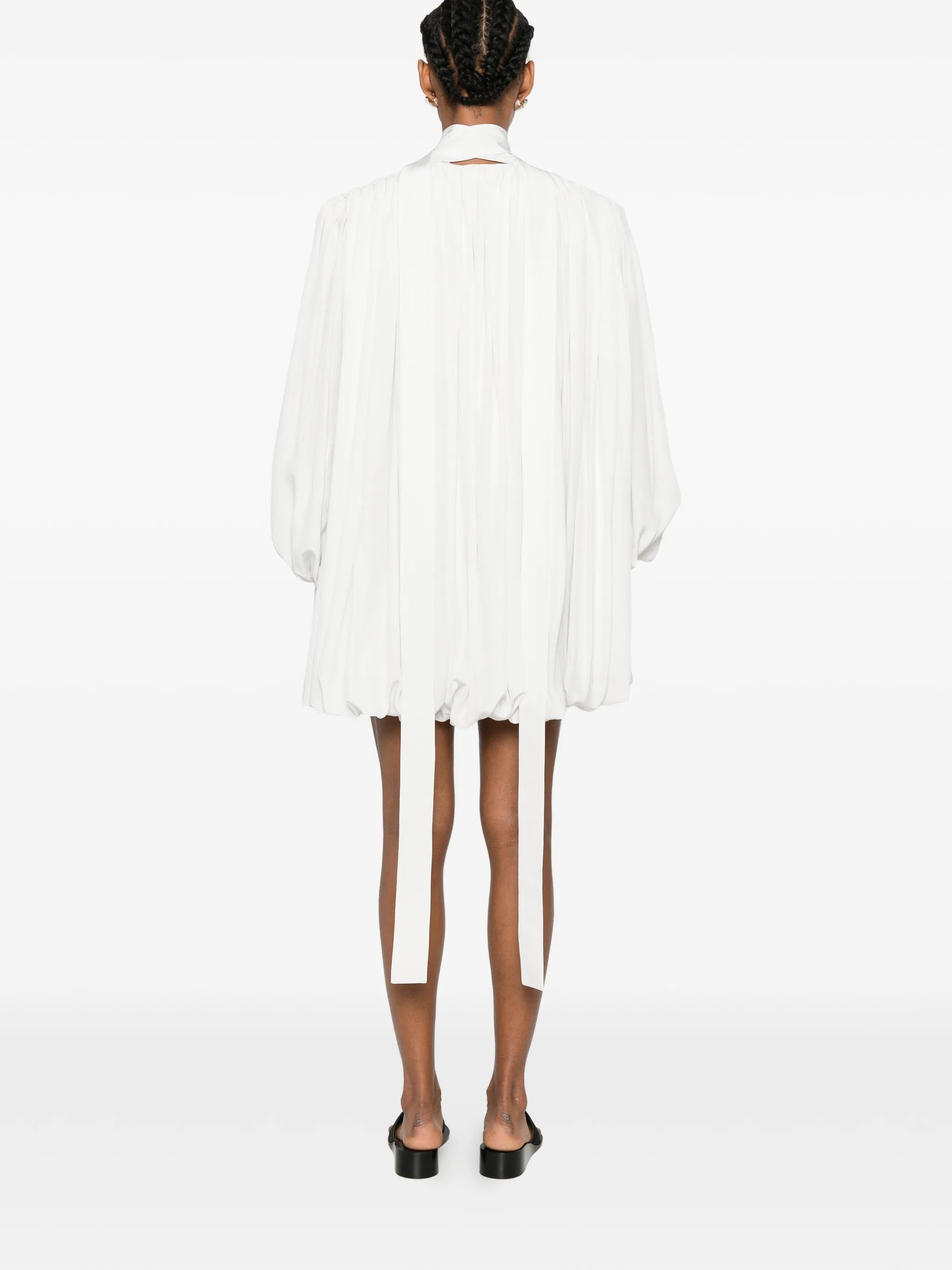 mini Allegra pleated-bubble dress