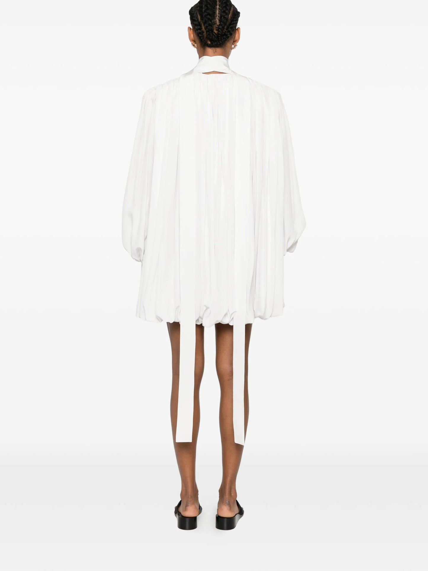 mini Allegra pleated-bubble dress