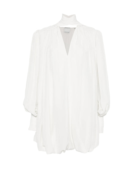 mini Allegra pleated-bubble dress