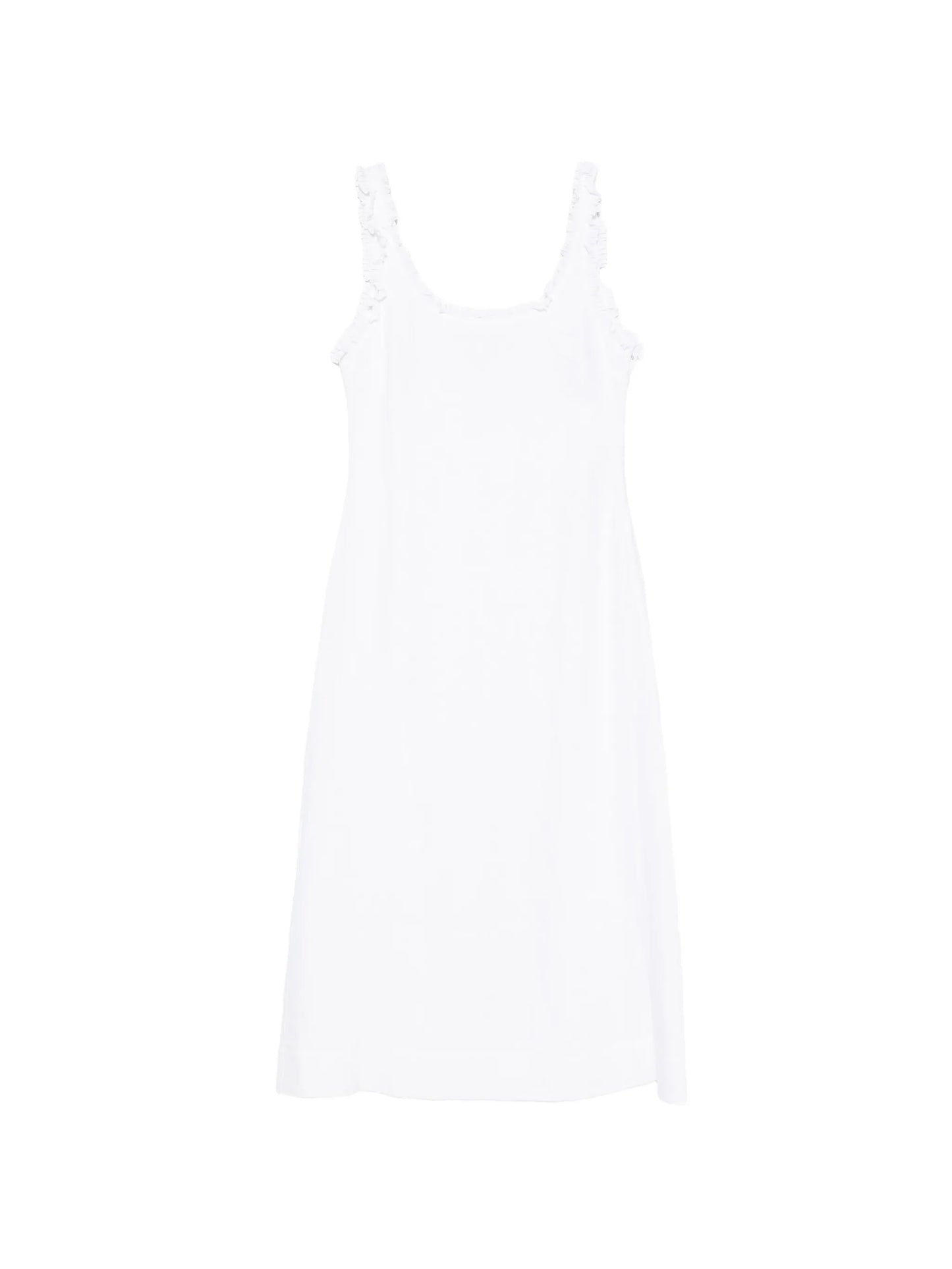 Florence ruffled-seam midi dress