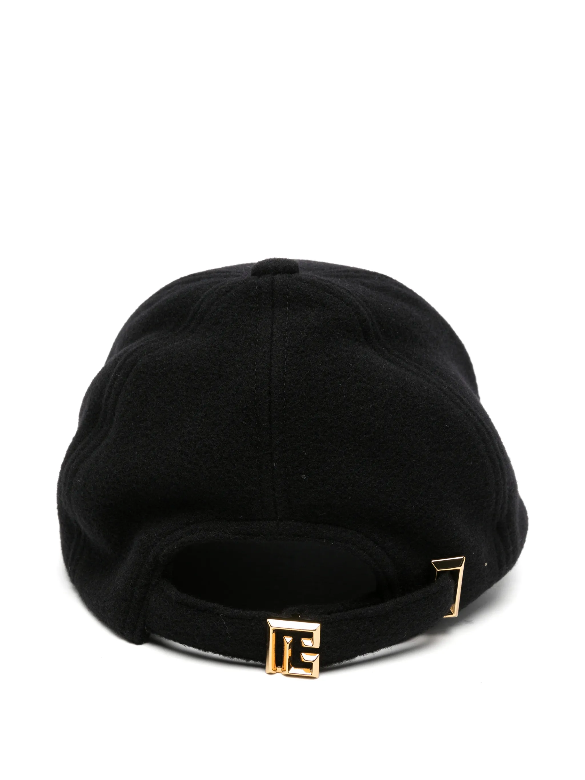 logo-embroidered wool cap