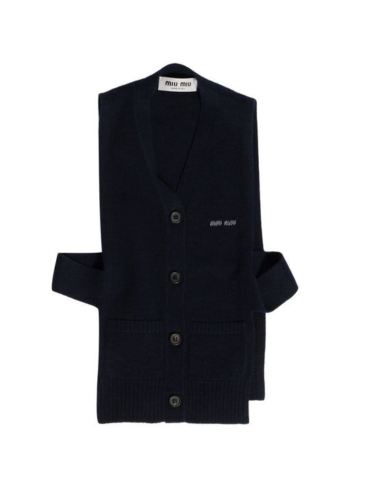 logo-embroidered cashmere sweater