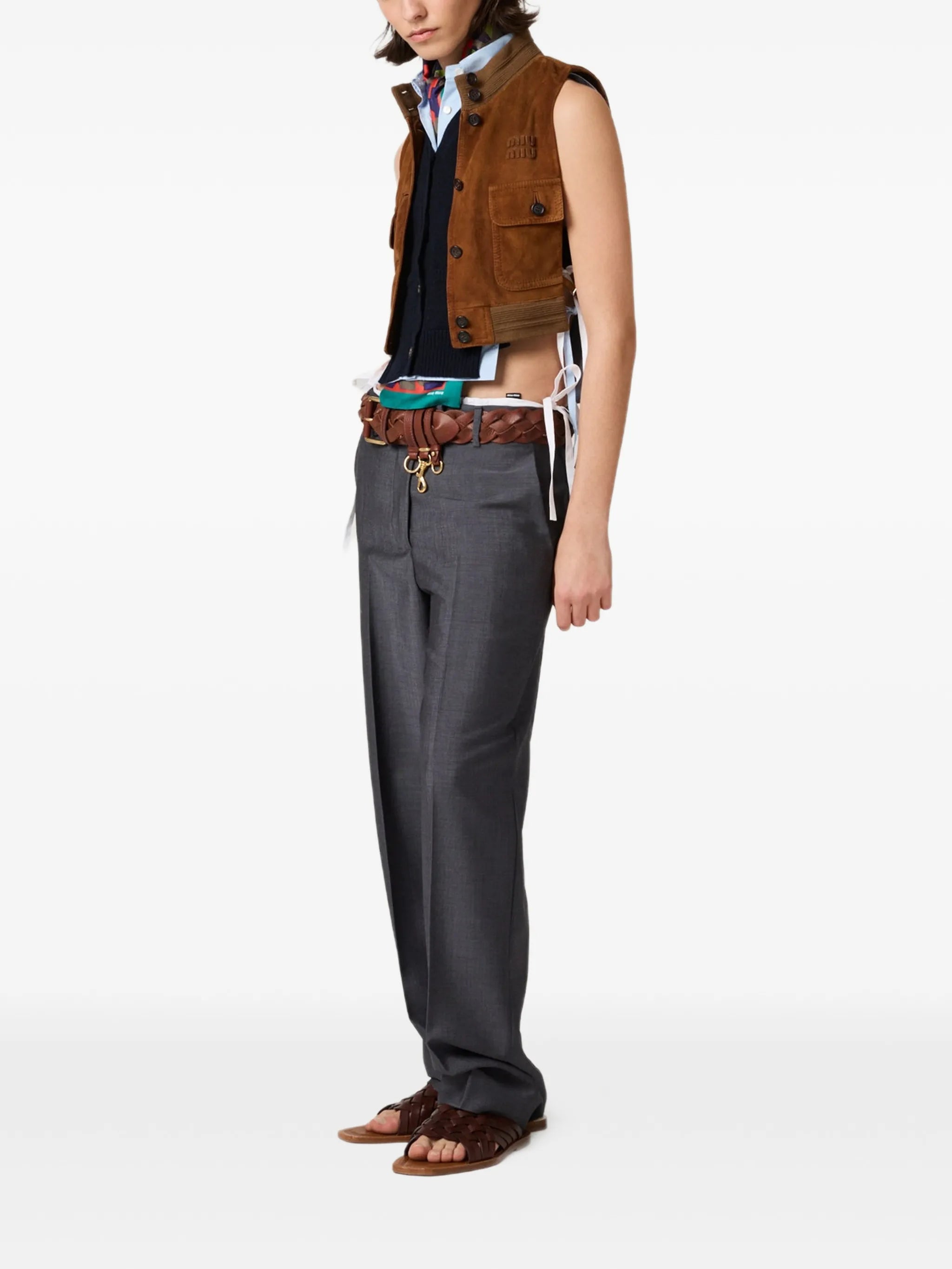 concealed-fastening trousers
