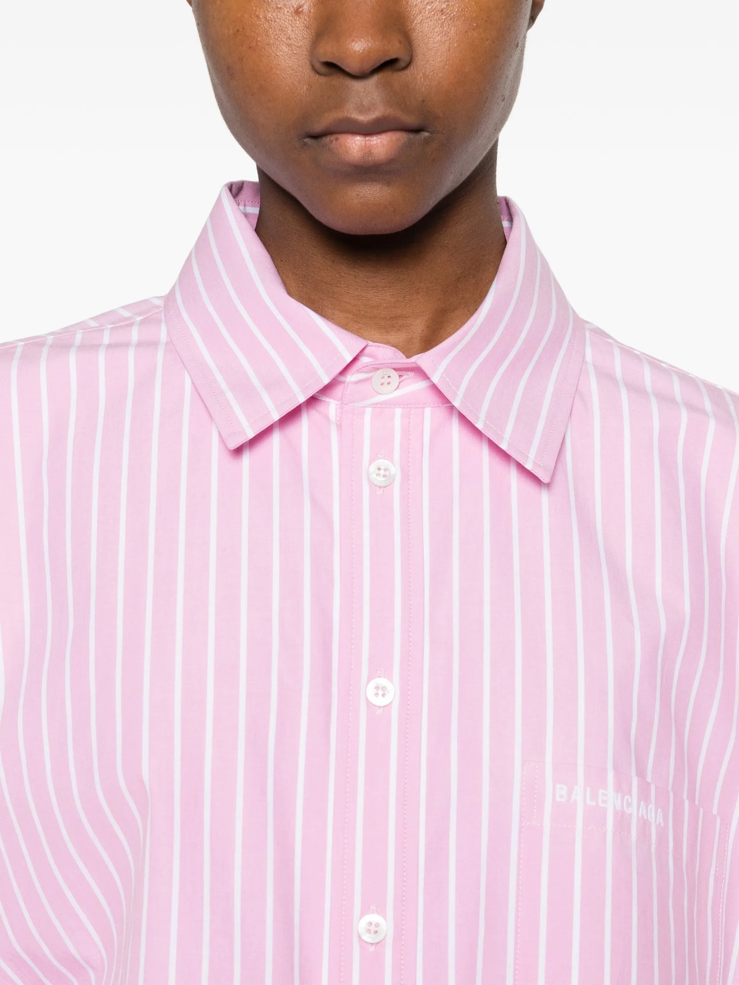 striped-pattern shirt