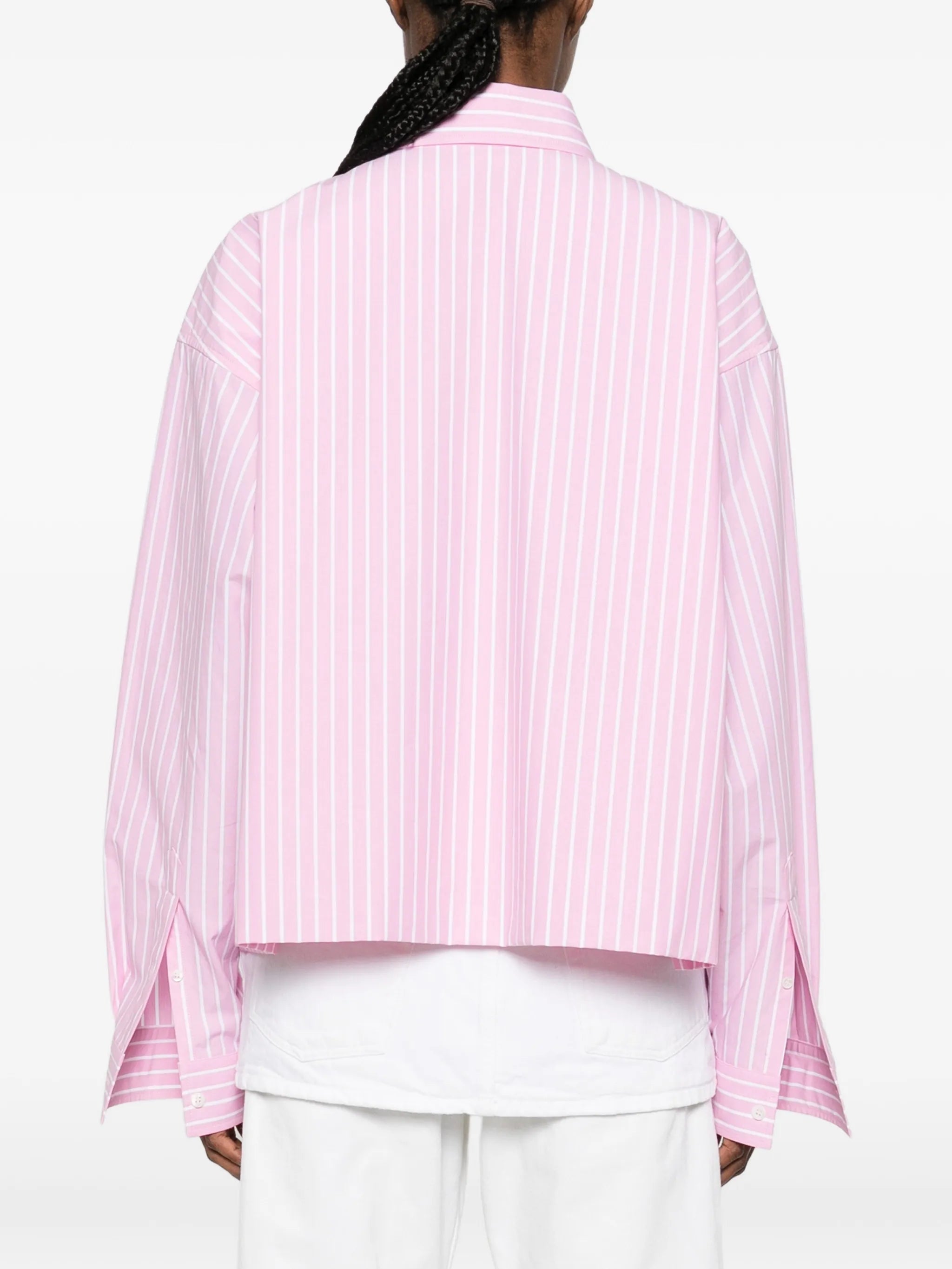 striped-pattern shirt