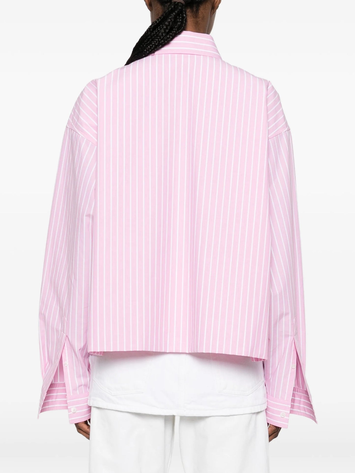 striped-pattern shirt