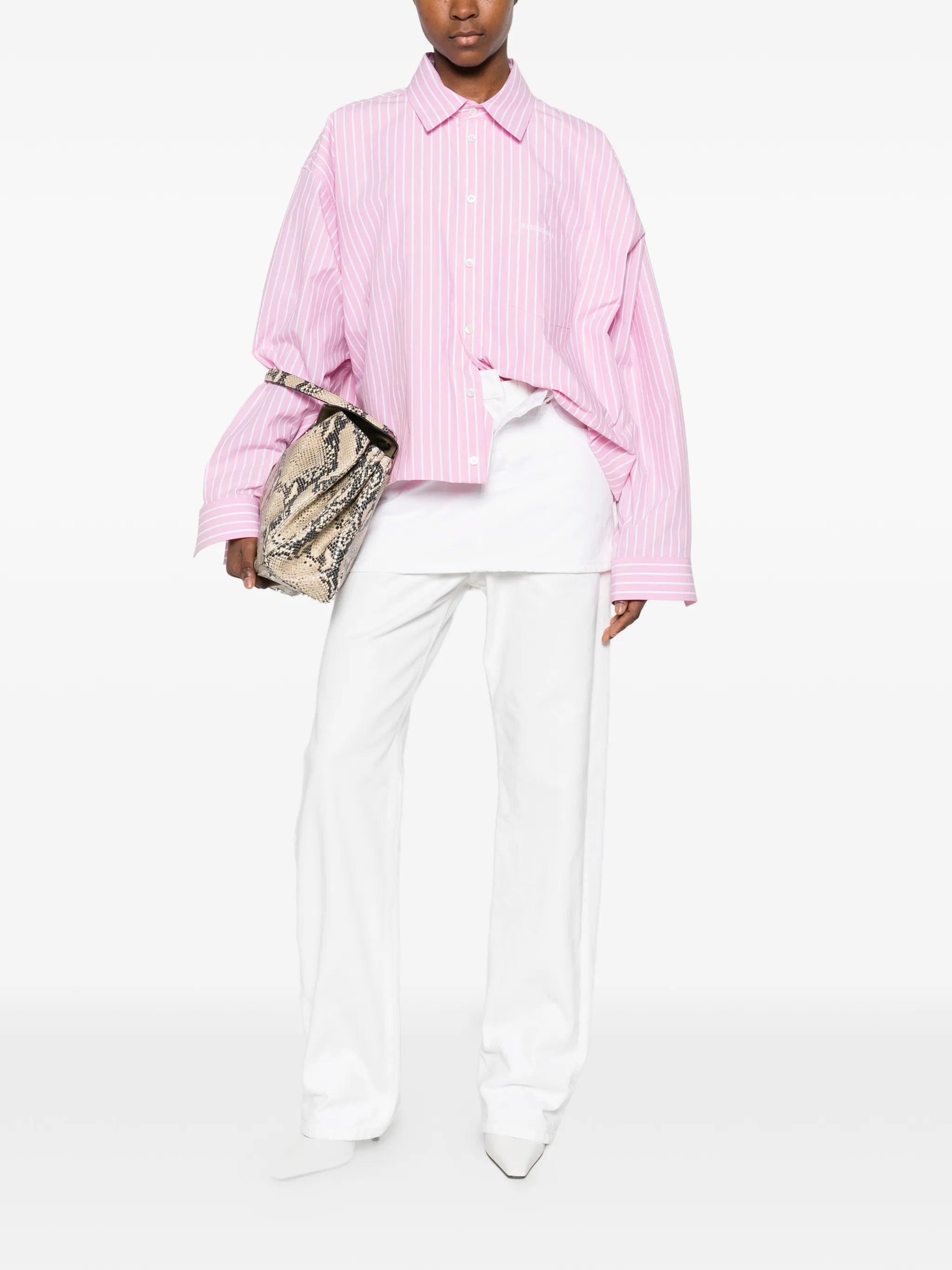 striped-pattern shirt