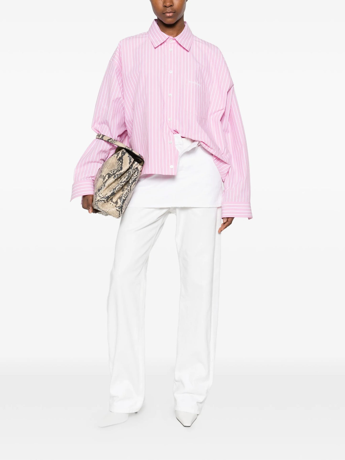 striped-pattern shirt