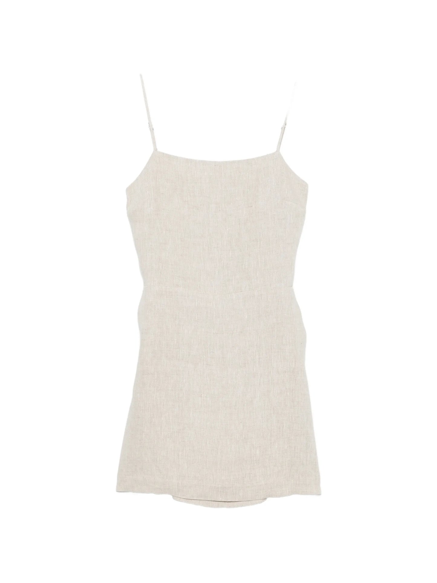 square-neck mini dress