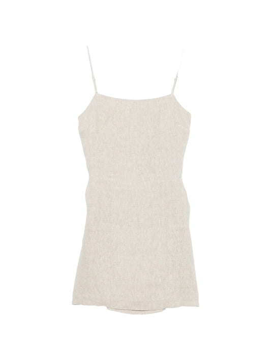 square-neck mini dress