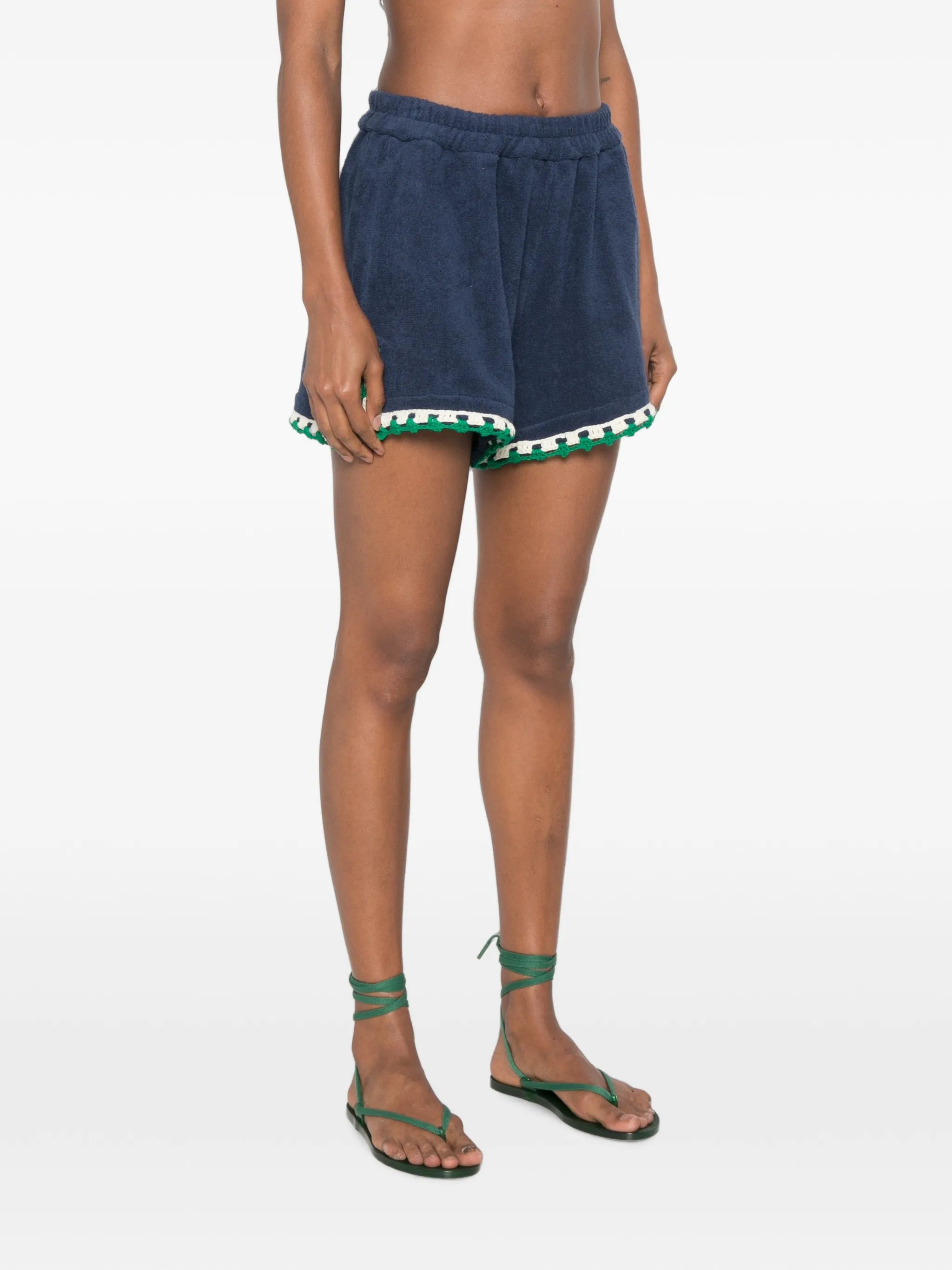 Estate crochet-trim shorts