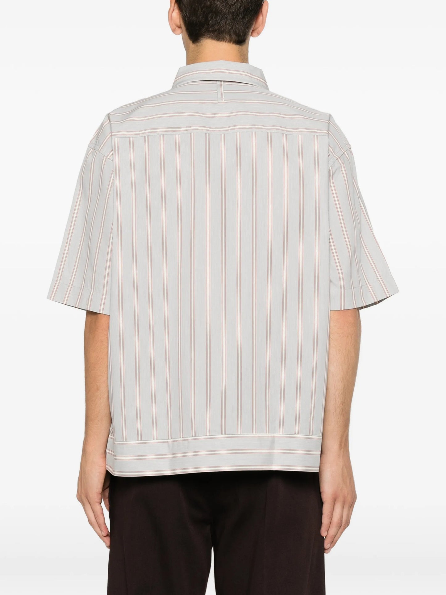striped short-sleeve shirt