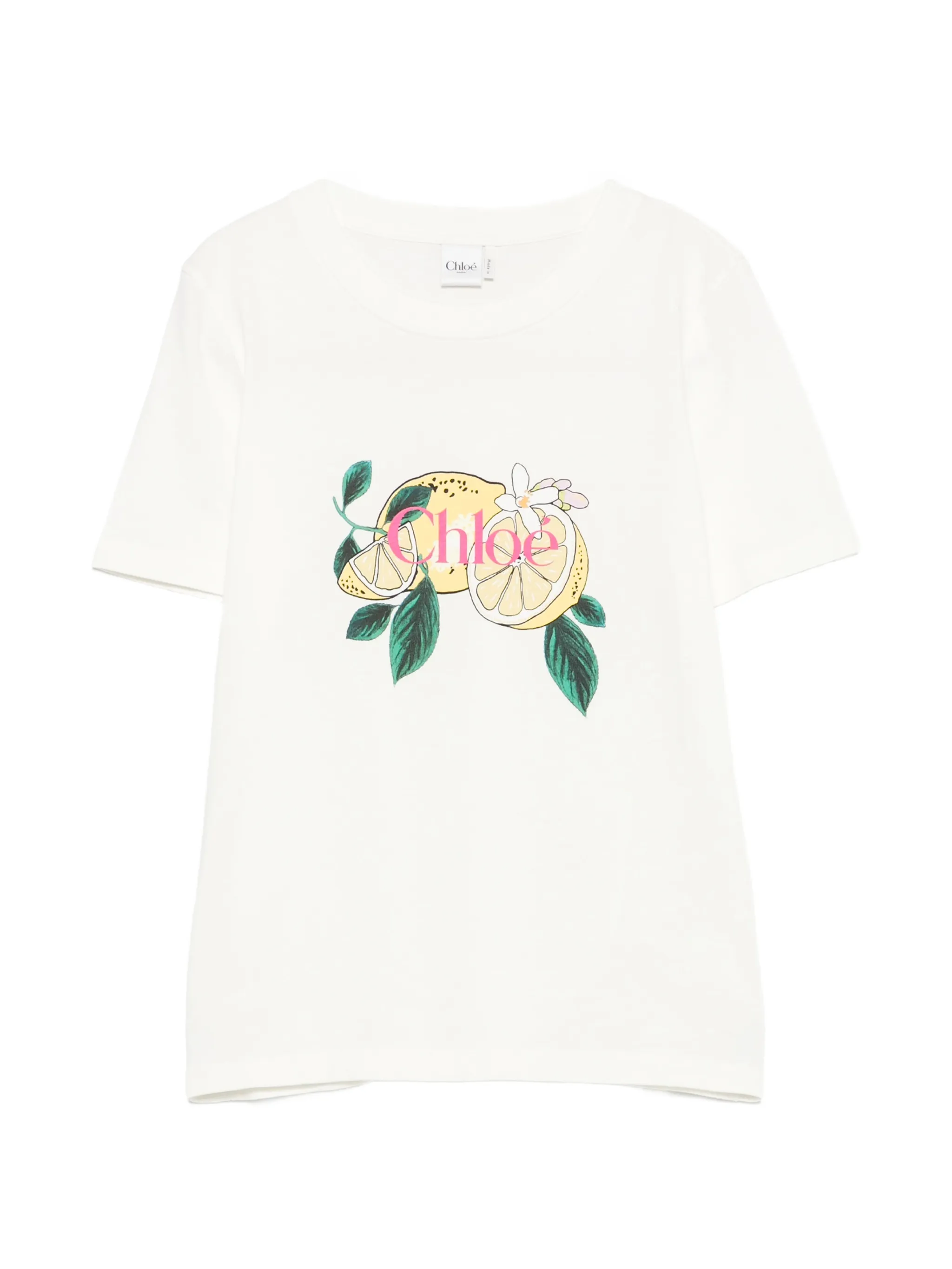lemon-print logo-print T-shirt