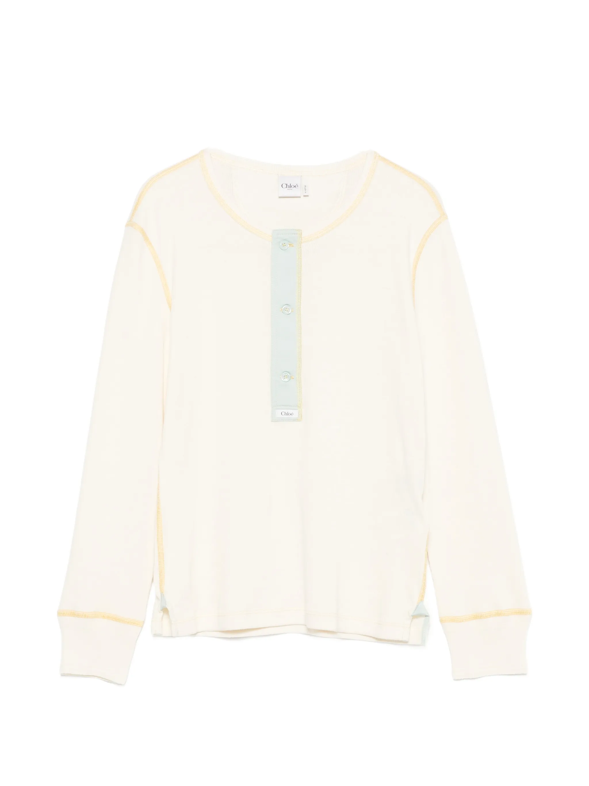 flatlock rib jersey top