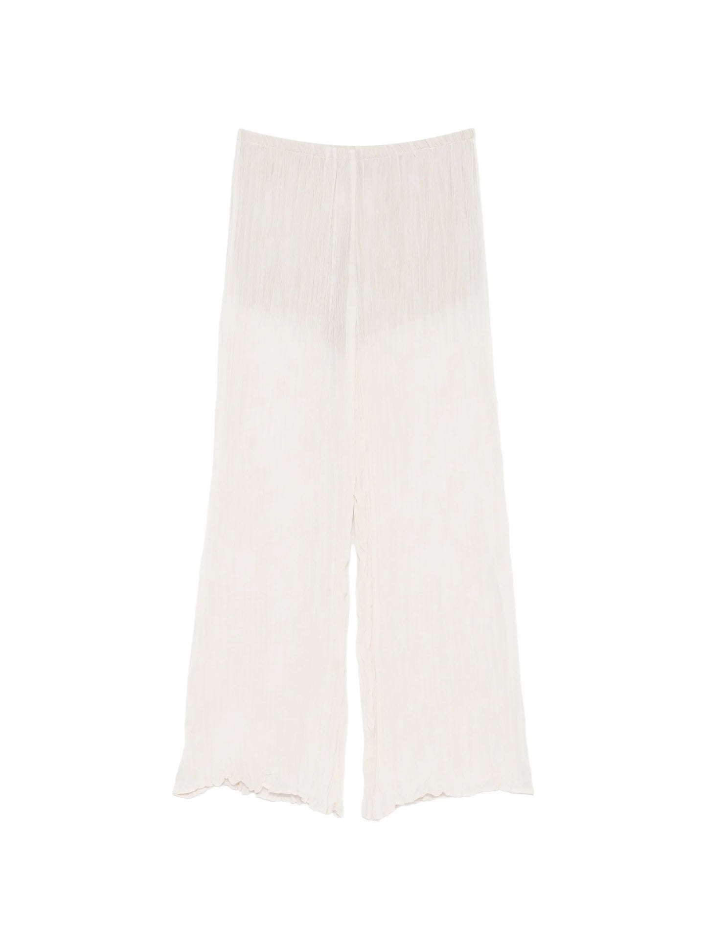 plissé palazzo pants