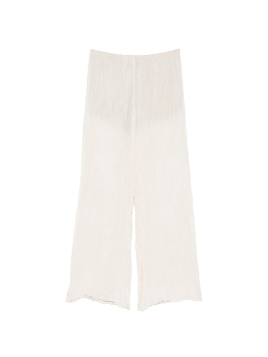 plissé palazzo pants