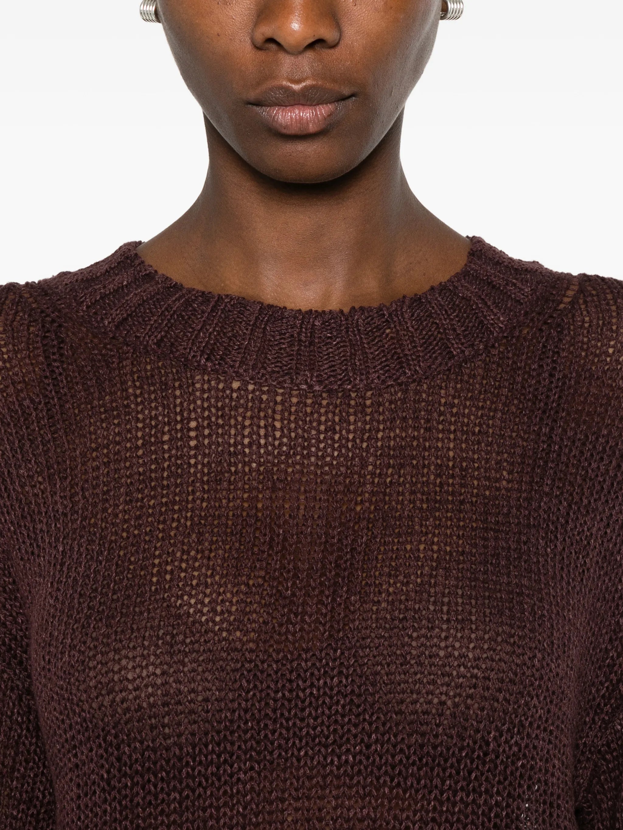 open-knit sweater