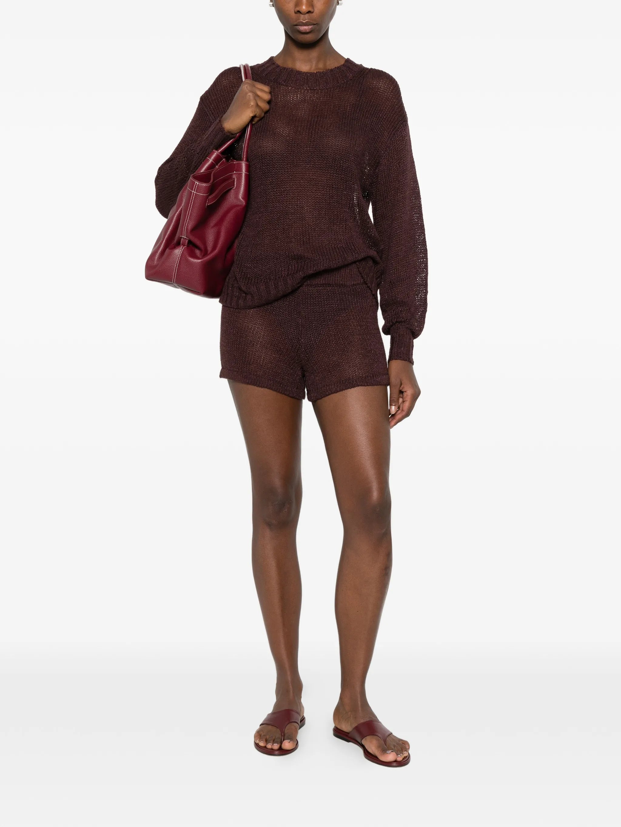 open-knit sweater
