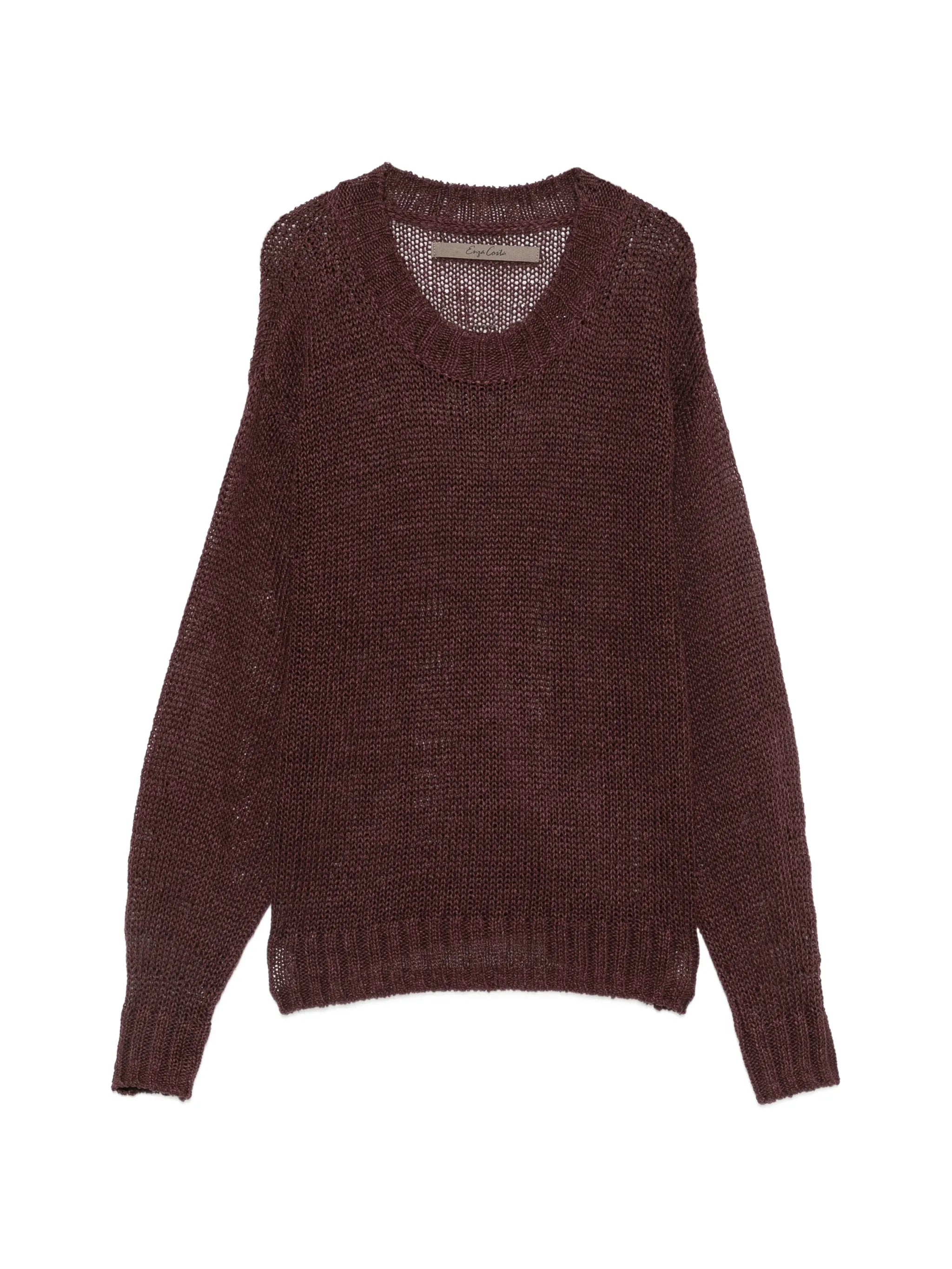 open-knit sweater