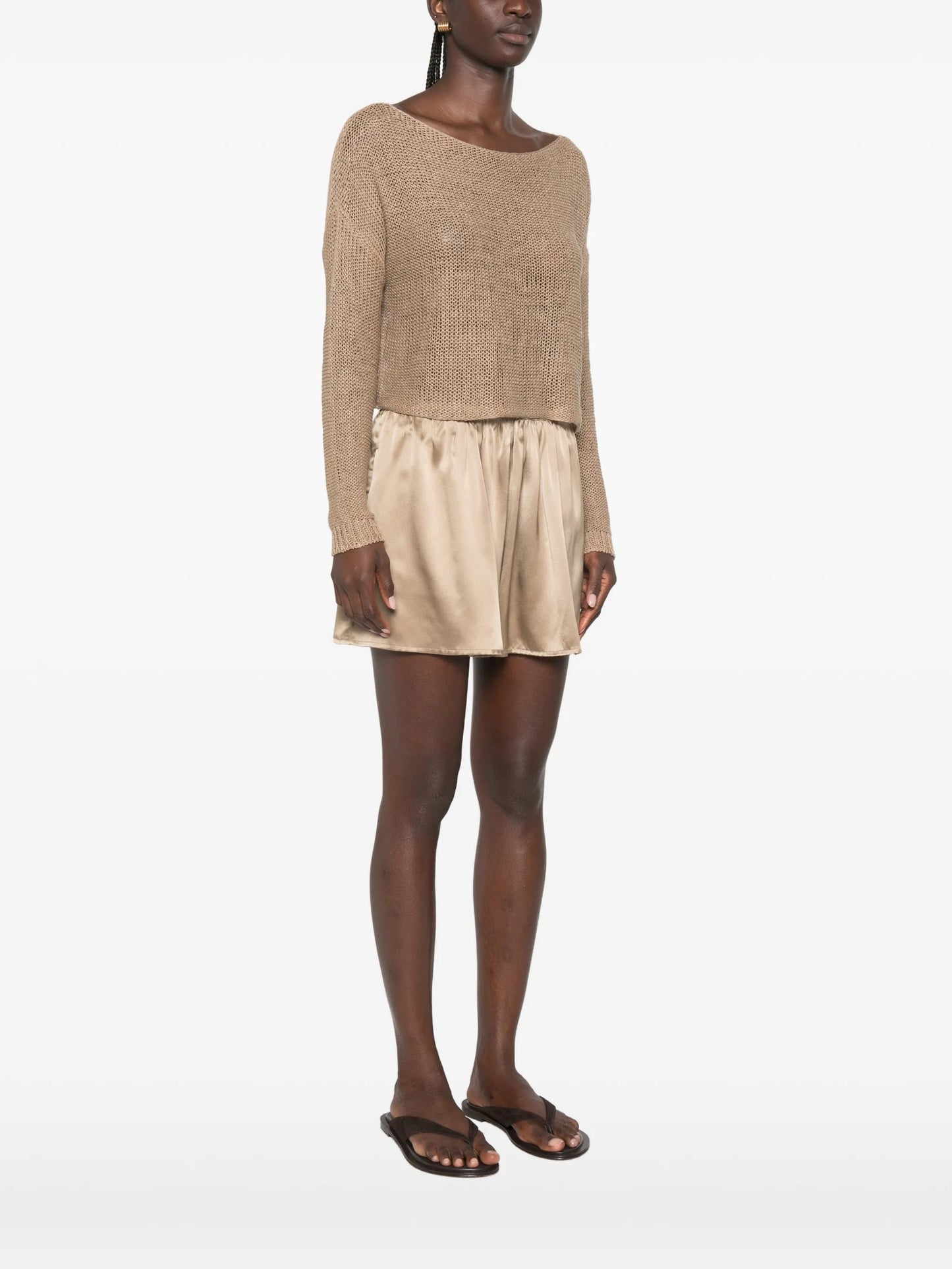 open-knit sweater