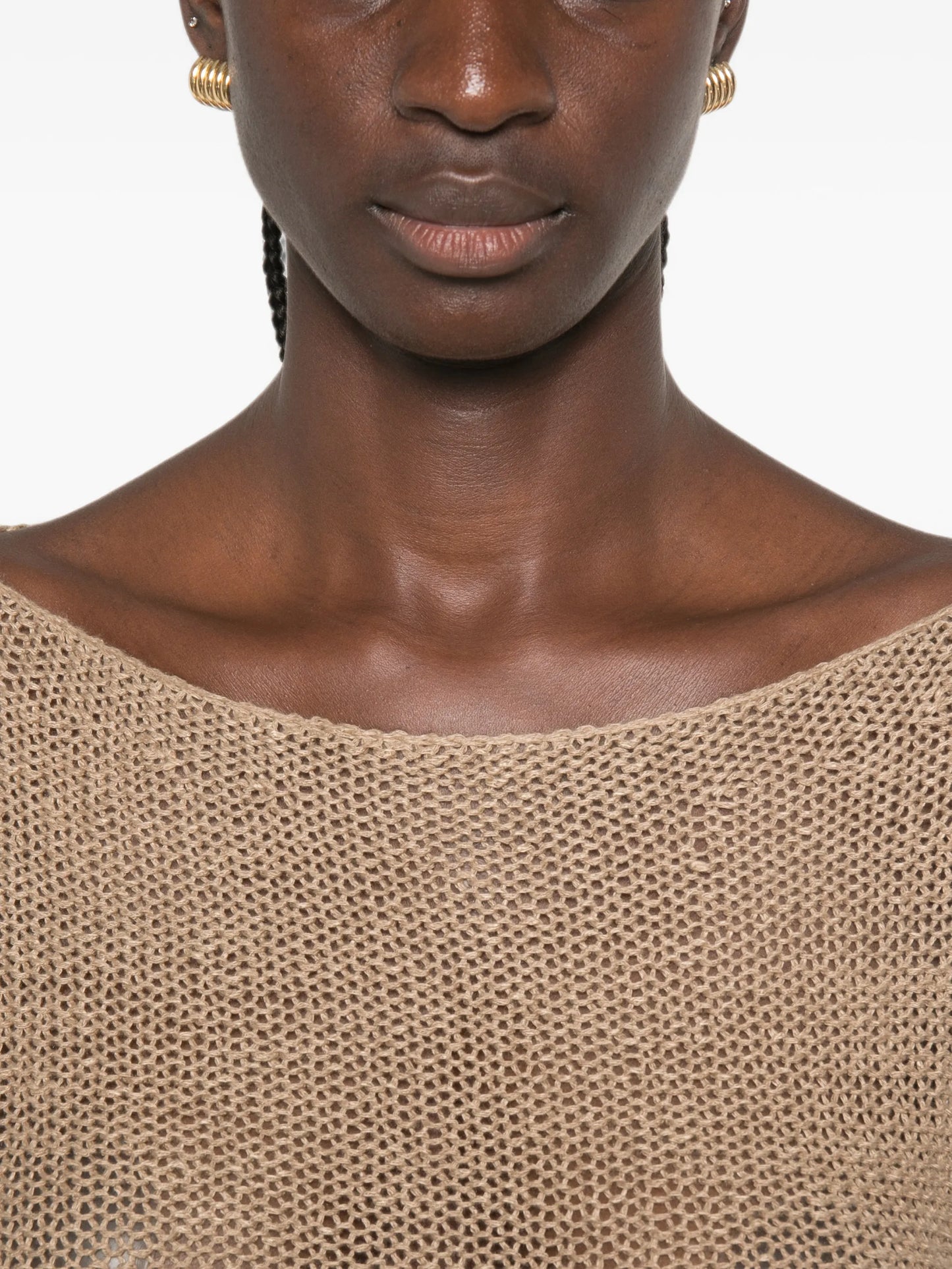 open-knit sweater