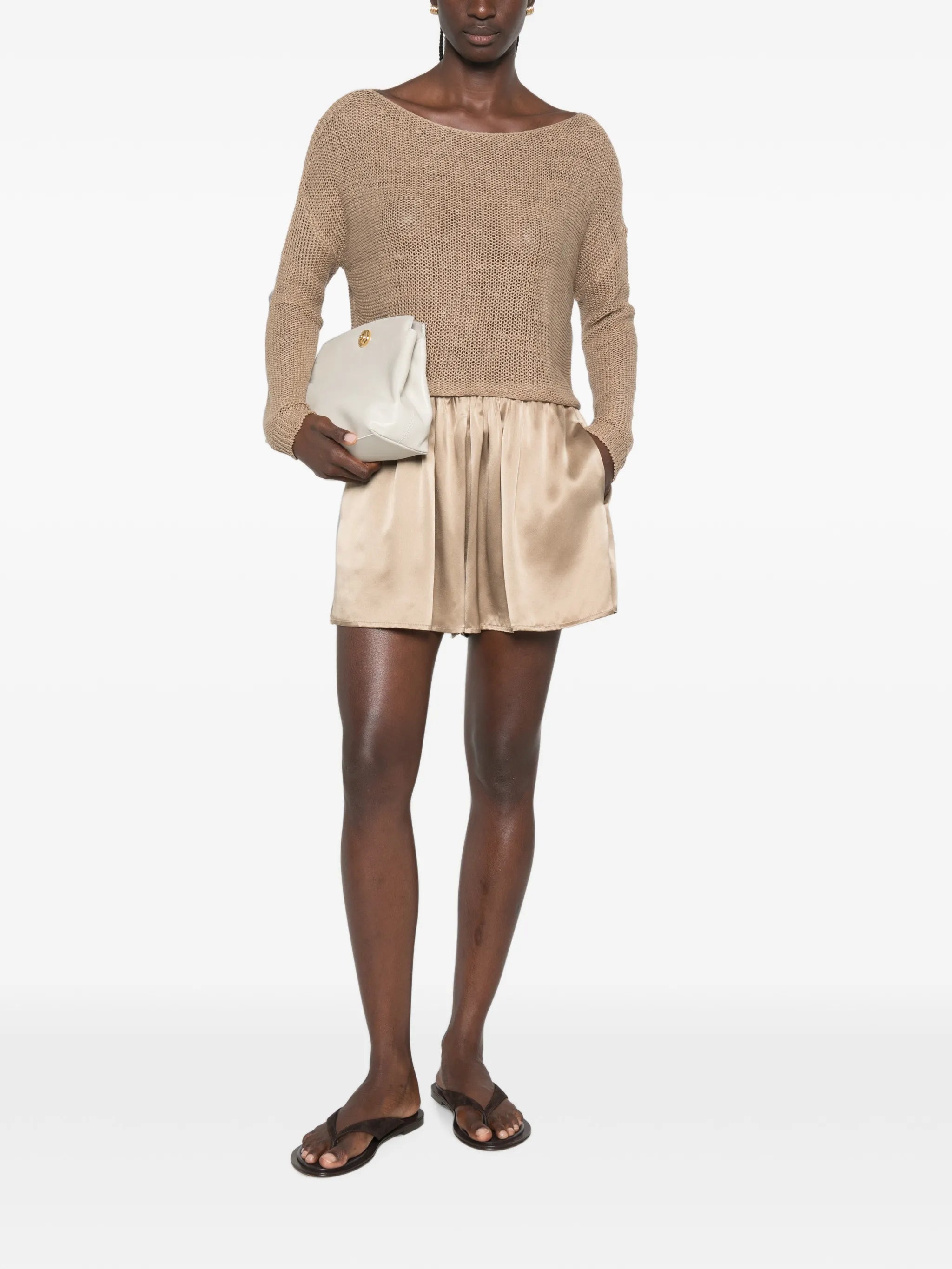 open-knit sweater